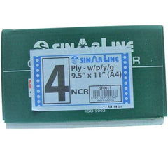 SF0011 Menu Paper 9.5 x 11 cm 4-ply White/Pink/Yellow/Green