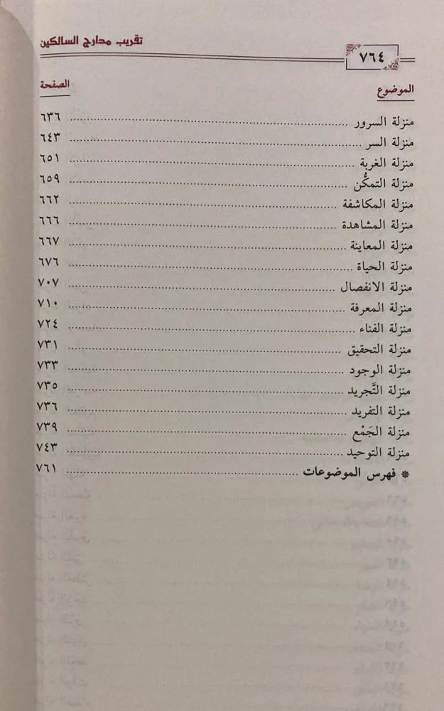 تقريب مدارج السالكين لابن القيم - Book Fanar