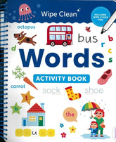Wipe Clean Words Activity Book | Reusable Writing & Early Literacy Practice