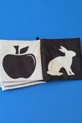 الكتاب القماشي - ابيض واسود