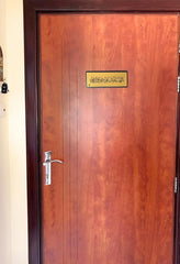 ستيكر لاصق للحائط والباب بتصميم اللهم صلي على محمد الذهبي مقاس 28 × 11 سم