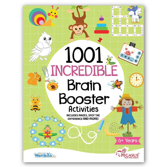 كتاب 1001 نشاط مذهل لتنشيط العقل – كتاب أنشطة وألعاب ذهنية للأطفال من عمر 6 سنوات فأكثر | انجليزي