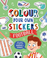 Color your own stickers: Football