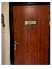 ستيكر لاصق للحائط والباب بتصميم بسم الله الرحمن الرحيم الذهبي مقاس 28 × 11 سم