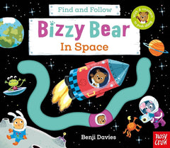 Bizzy Bear: Find and Follow In Space – Interactive Space Board Book for Toddlers