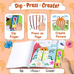 Fingerprinting Insects –Creative Art and Craft Activity Book for Kids (Age 3+ Years)