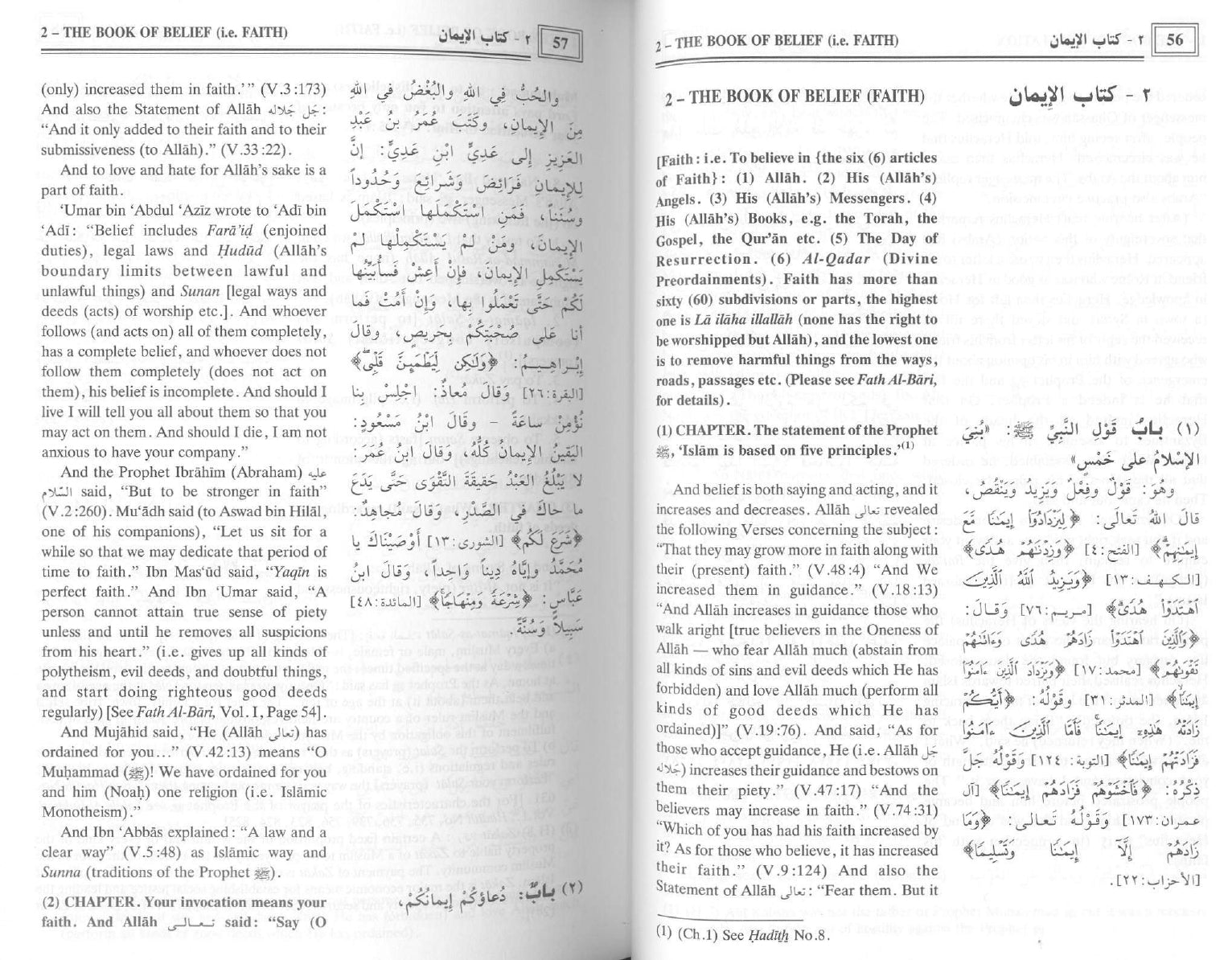 صحيح البخاري (9 مجلدات) المجموعة الكاملة - انجليزي - Book Fanar