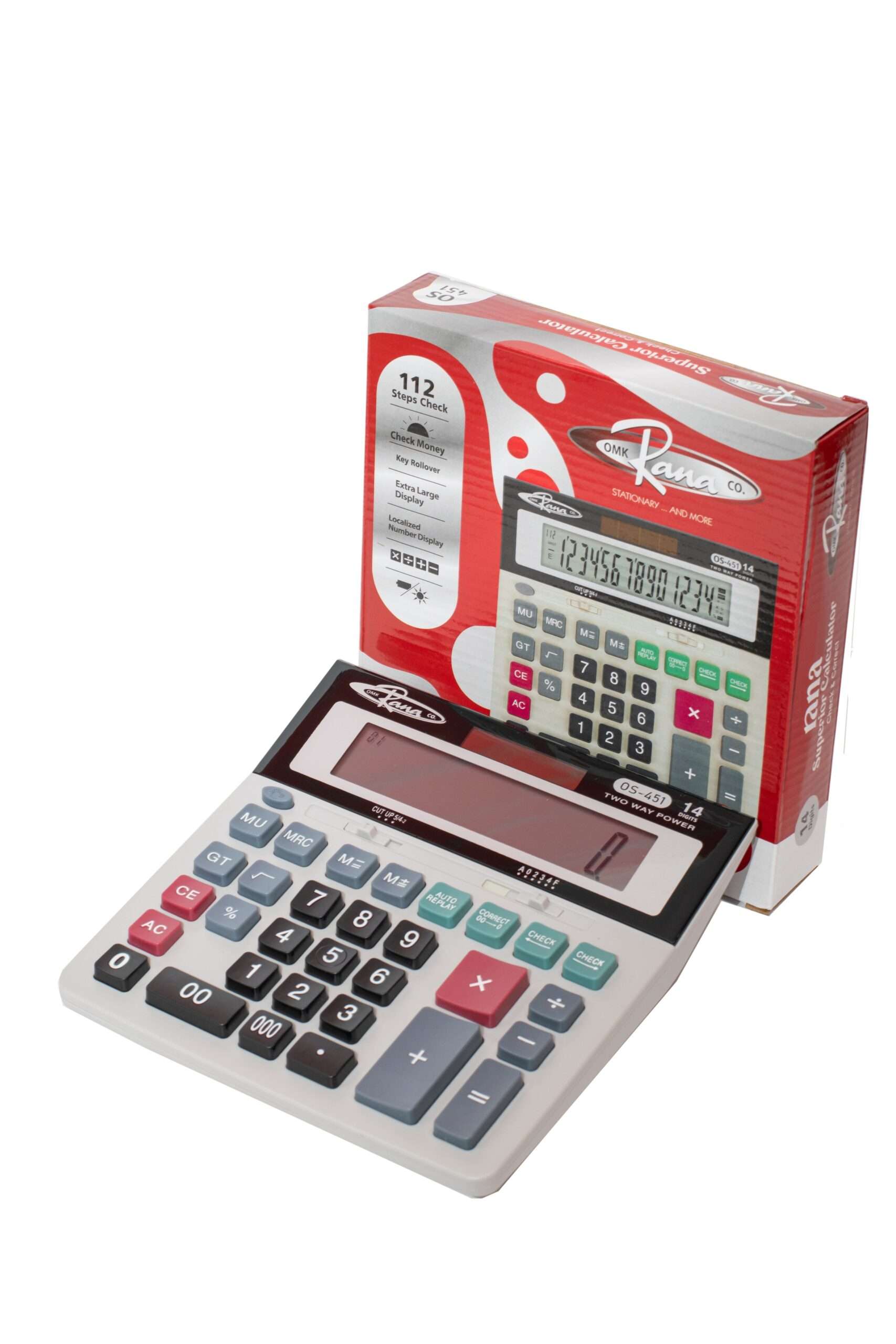RANA CALCULATER 14 DIGITS 2 WAY POWER&CORRECT Algurg Stationery