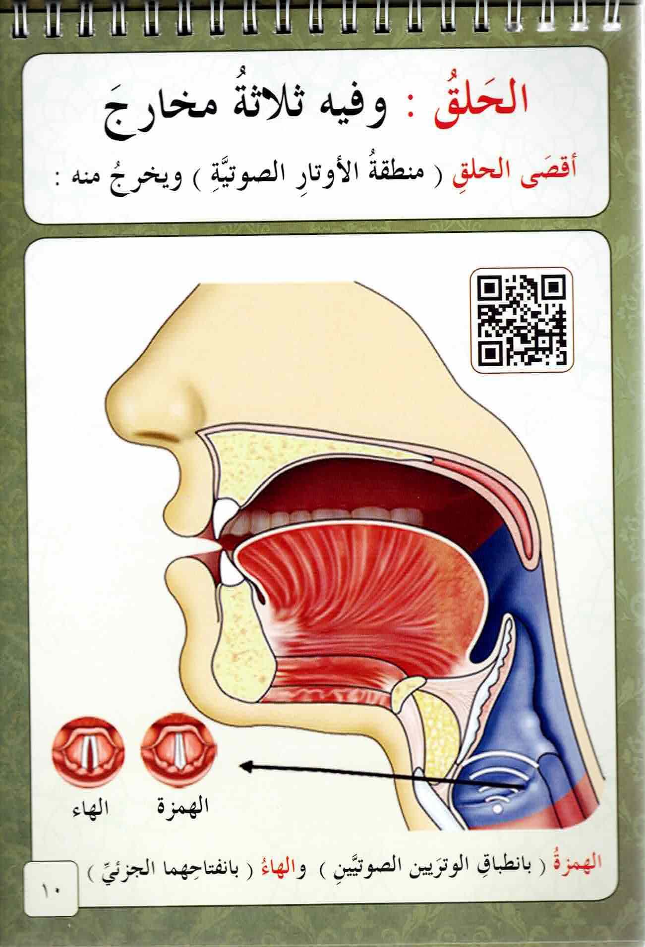 كراسة مخارج الحروف العربية - Book Fanar