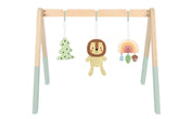 Wooden Baby Gym with 6 Hanging Toys Foldable Baby Play Gym Frame Activity Gym Hanging Bar Newborn Gift Baby Girl and Boy Gym Baby Toys for Perfect 0-1.5 Years Baby (style1) دار ملهمون للنشر والتوزيع