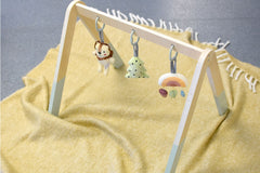 Wooden Baby Gym with 6 Hanging Toys Foldable Baby Play Gym Frame Activity Gym Hanging Bar Newborn Gift Baby Girl and Boy Gym Baby Toys for Perfect 0-1.5 Years Baby (style1) دار ملهمون للنشر والتوزيع