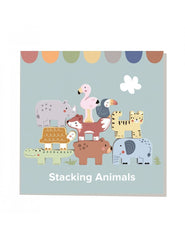 Wooden toys Stacking Animals 21x4x17cm دار ملهمون للنشر والتوزيع