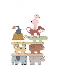 Wooden toys Stacking Animals 21x4x17cm دار ملهمون للنشر والتوزيع