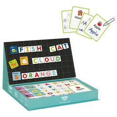 توكي تويز - صندوق لعب مغناطيسي للسفر بتصميم أحرف أبجدية - ١٤٩ قطعة