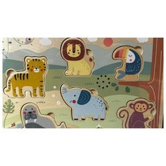 أحجية حيوانات مع موسيقى - 7 قطع