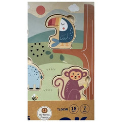 أحجية حيوانات مع موسيقى - 7 قطع