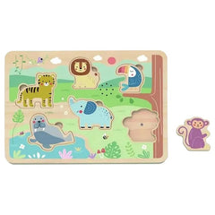 أحجية حيوانات مع موسيقى - 7 قطع