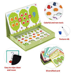 صندوق لعب مغناطيسي للسفر بموضوع الرياضيات - 86 قطعة