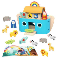 توكي تويز - سفينة نوح مع كتاب قصصي - ١٨ قطعة