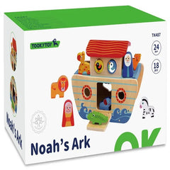 توكي تويز - سفينة نوح مع كتاب قصصي - ١٨ قطعة