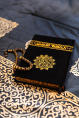 مصحف المدينة المخمل المطعم بماء الذهب al safa bookshop