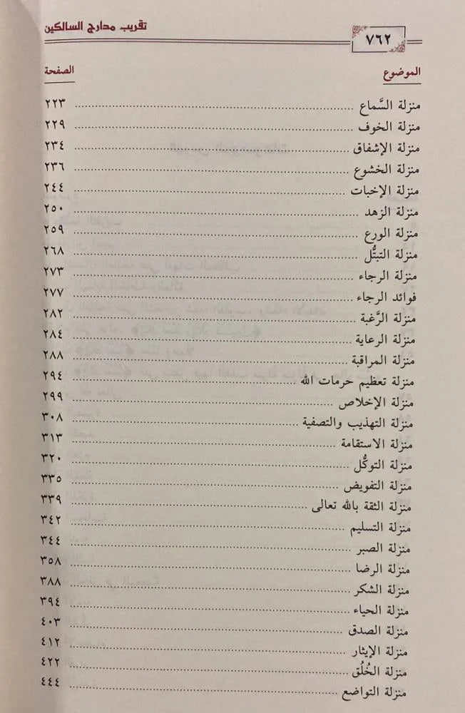 تقريب مدارج السالكين لابن القيم - Book Fanar