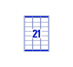 ADDRESS LABELS L7160-100 WITH ULTRAGRIP AND QUICKPEEL TECHNOLOGY, 63.5 X 38.1 MM, 21 LABELS PER SHEET, 100 SHEETS IN A PACK