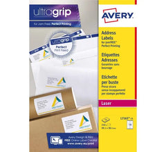 ADDRESS LABELS L7160-100 WITH ULTRAGRIP AND QUICKPEEL TECHNOLOGY, 63.5 X 38.1 MM, 21 LABELS PER SHEET, 100 SHEETS IN A PACK