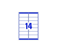 ADDRESS LABELS L7163-100 WITH ULTRAGRIP AND QUICKPEEL TECHNOLOGY, 99.1 X 38.1 MM, 14 LABELS PER SHEET, 100 SHEETS IN A PACK