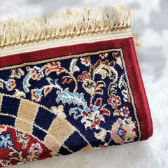 Al Rawdah Mehrab Premium Prayer Mat Red سجادة روضة المحراب احمر