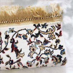 Al Rawdah Plain Premium Prayer Mat - Cream