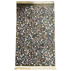 Al Rawdah Plain Premium Prayer Mat Green سجادة الروضة اخضر