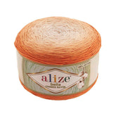 Alize Bella Ombre Bati̇K 100% Cotton Yarn 1 Big Skein 250 gr 900 mt 984 Yards