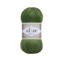 Alize - DİVA Silk Acrylic Yarn 100% Microfiber Acrylic Yarn 1 Ball skeins 100gr 383yds