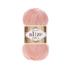 Alize - DİVA Silk Acrylic Yarn 100% Microfiber Acrylic Yarn 1 Ball skeins 100gr 383yds