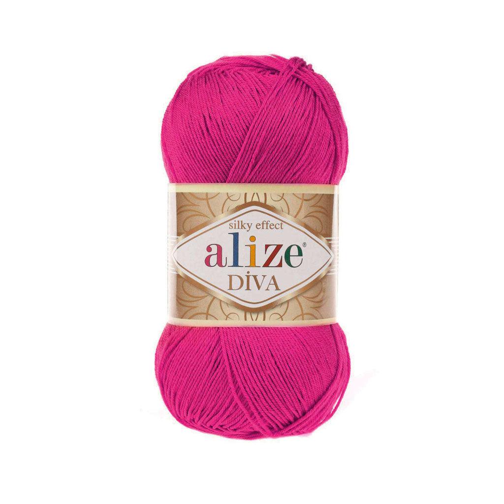 Alize - DİVA Silk Acrylic Yarn 100% Microfiber Acrylic Yarn 1 Ball skeins 100gr 383yds