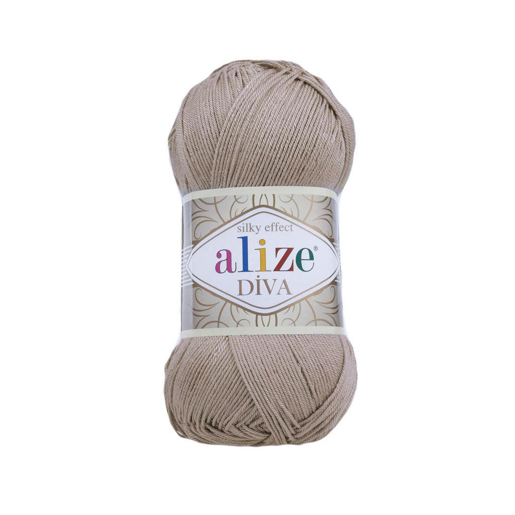 Alize - DİVA Silk Acrylic Yarn 100% Microfiber Acrylic Yarn 1 Ball skeins 100gr 383yds