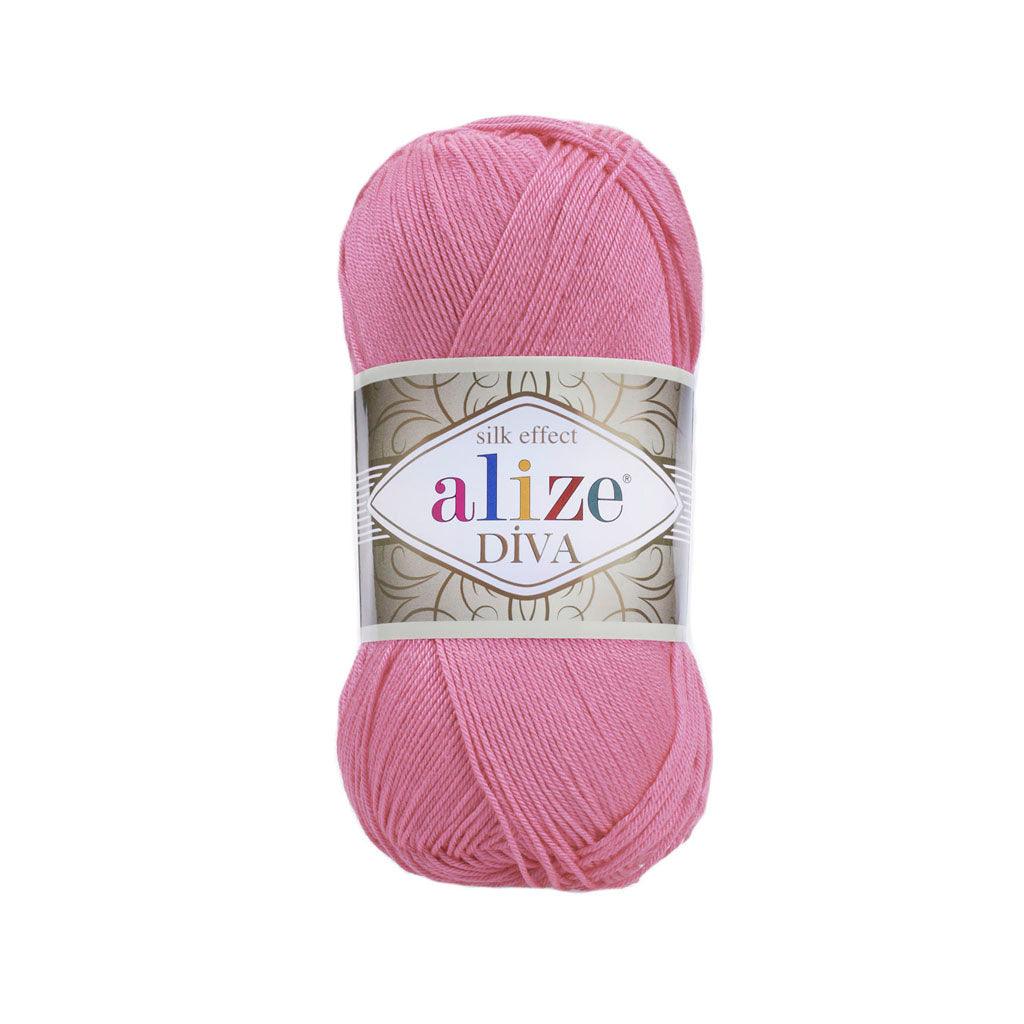 Alize - DİVA Silk Acrylic Yarn 100% Microfiber Acrylic Yarn 1 Ball skeins 100gr 383yds