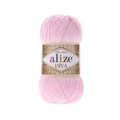 Alize - DİVA Silk Acrylic Yarn 100% Microfiber Acrylic Yarn 1 Ball skeins 100gr 383yds