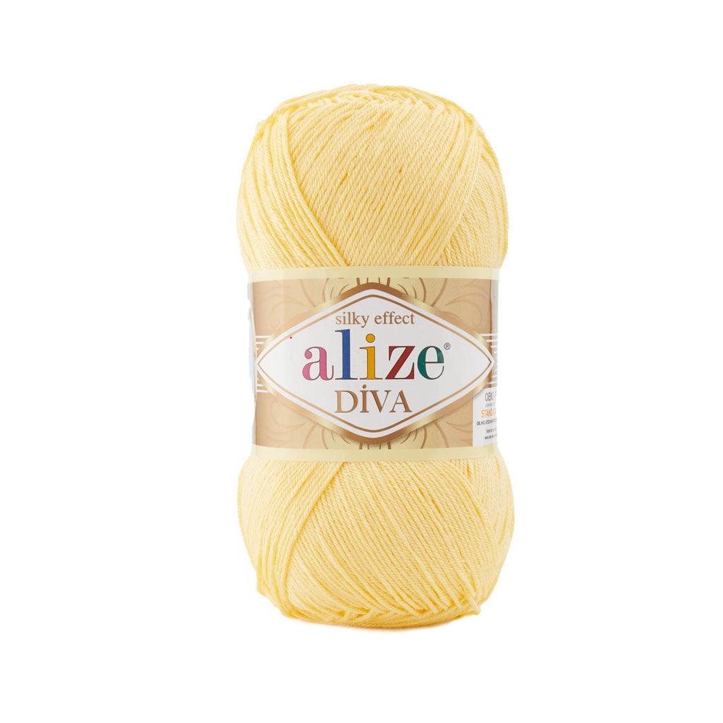 Alize - DİVA Silk Acrylic Yarn 100% Microfiber Acrylic Yarn 1 Ball skeins 100gr 383yds
