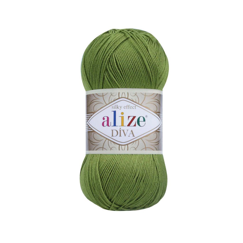 Alize - DİVA Silk Acrylic Yarn 100% Microfiber Acrylic Yarn 1 Ball skeins 100gr 383yds
