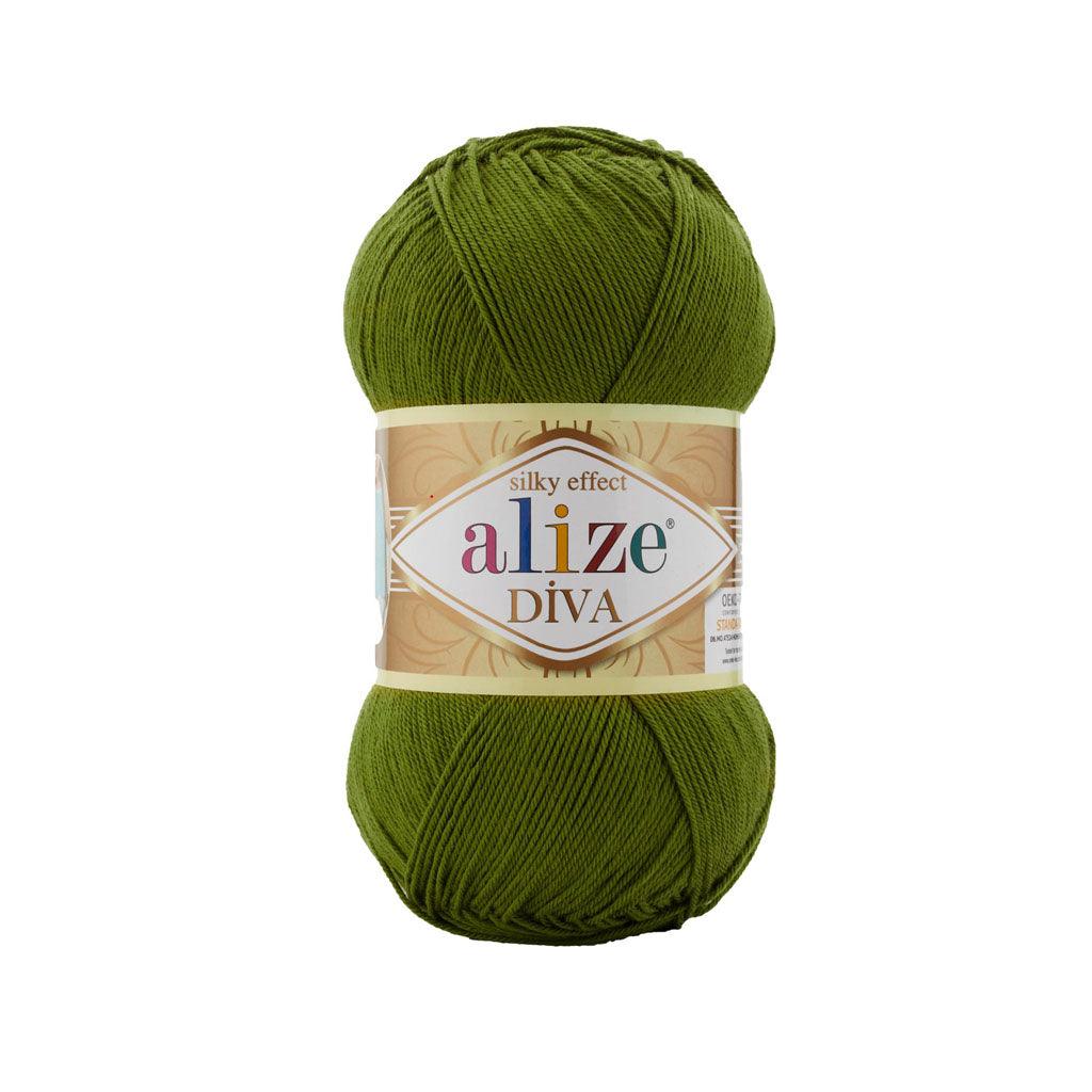Alize - DİVA Silk Acrylic Yarn 100% Microfiber Acrylic Yarn 1 Ball skeins 100gr 383yds
