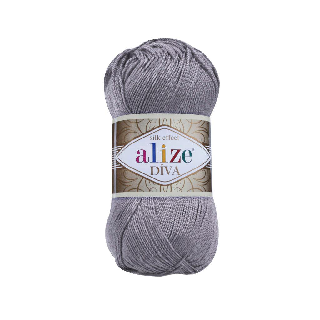 Alize - DİVA Silk Acrylic Yarn 100% Microfiber Acrylic Yarn 1 Ball skeins 100gr 383yds