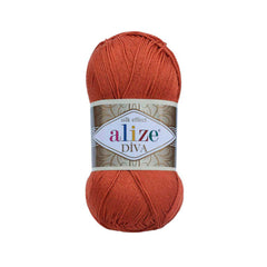 Alize - DİVA Silk Acrylic Yarn 100% Microfiber Acrylic Yarn 1 Ball skeins 100gr 383yds
