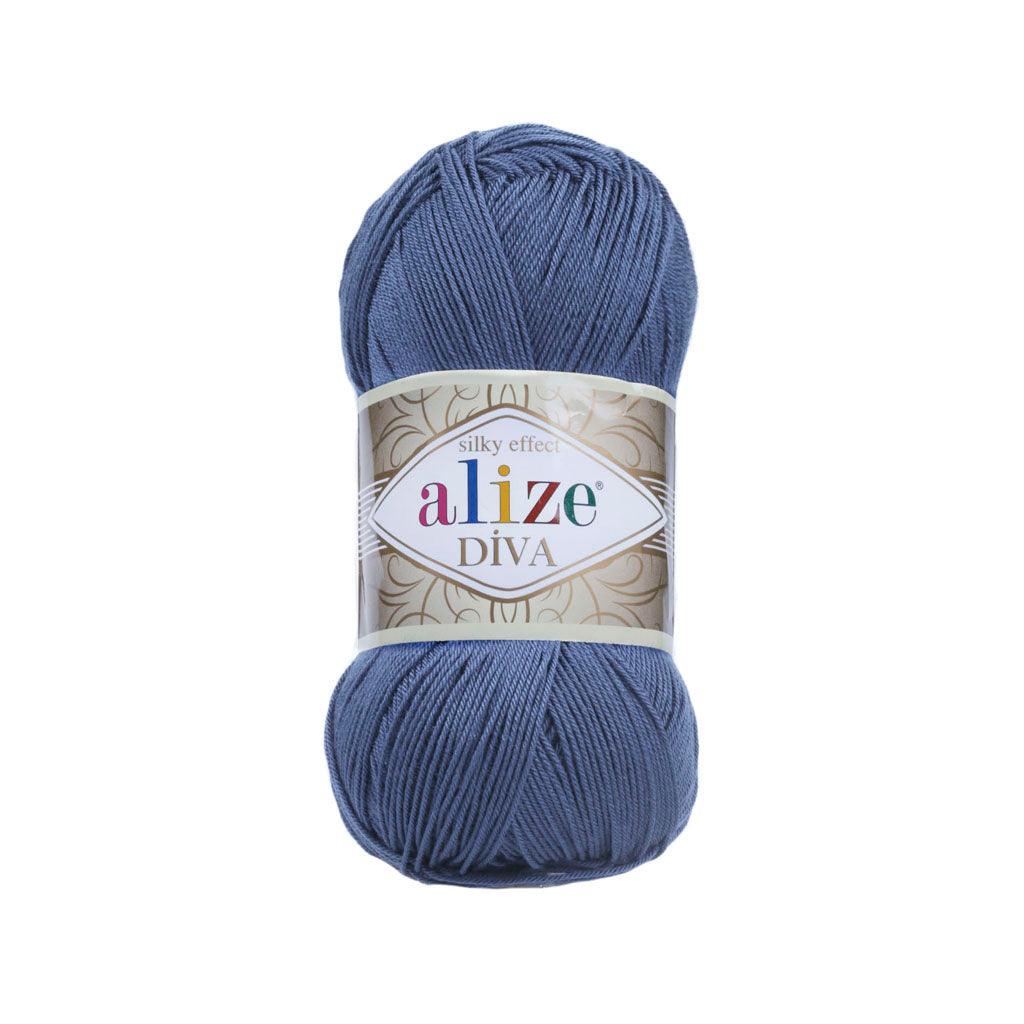 Alize - DİVA Silk Acrylic Yarn 100% Microfiber Acrylic Yarn 1 Ball skeins 100gr 383yds