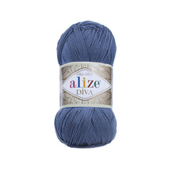 Alize - DİVA Silk Acrylic Yarn 100% Microfiber Acrylic Yarn 1 Ball skeins 100gr 383yds