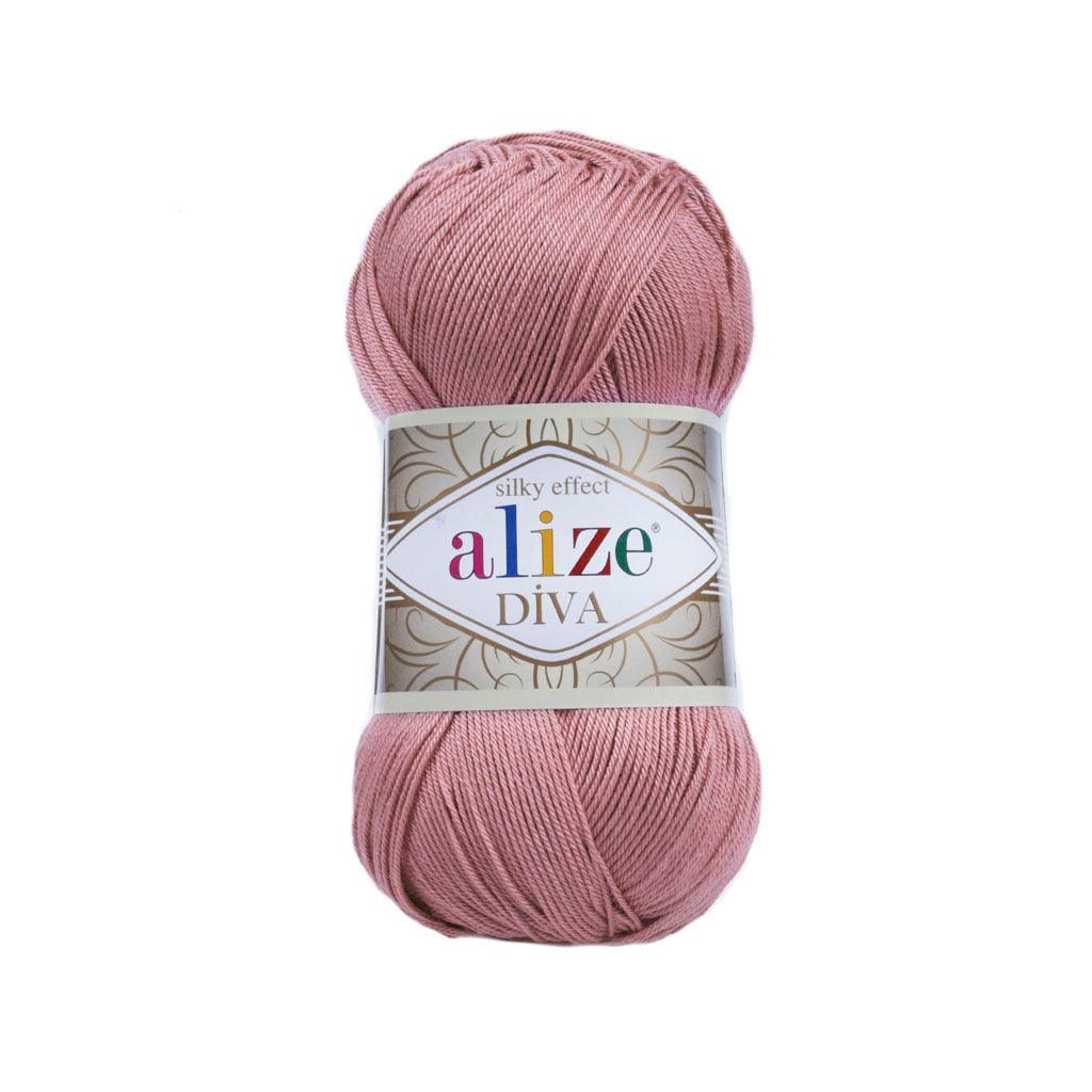Alize - DİVA Silk Acrylic Yarn 100% Microfiber Acrylic Yarn 1 Ball skeins 100gr 383yds