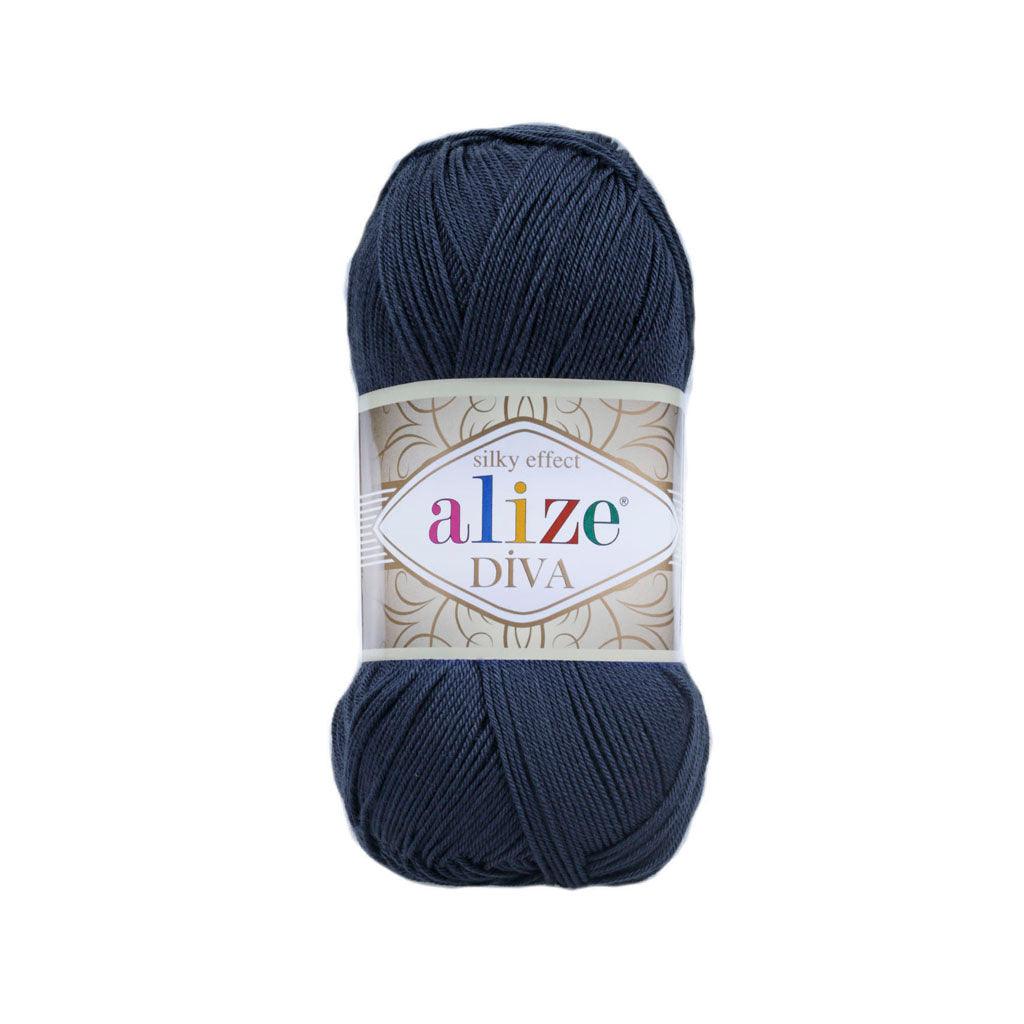 Alize - DİVA Silk Acrylic Yarn 100% Microfiber Acrylic Yarn 1 Ball skeins 100gr 383yds