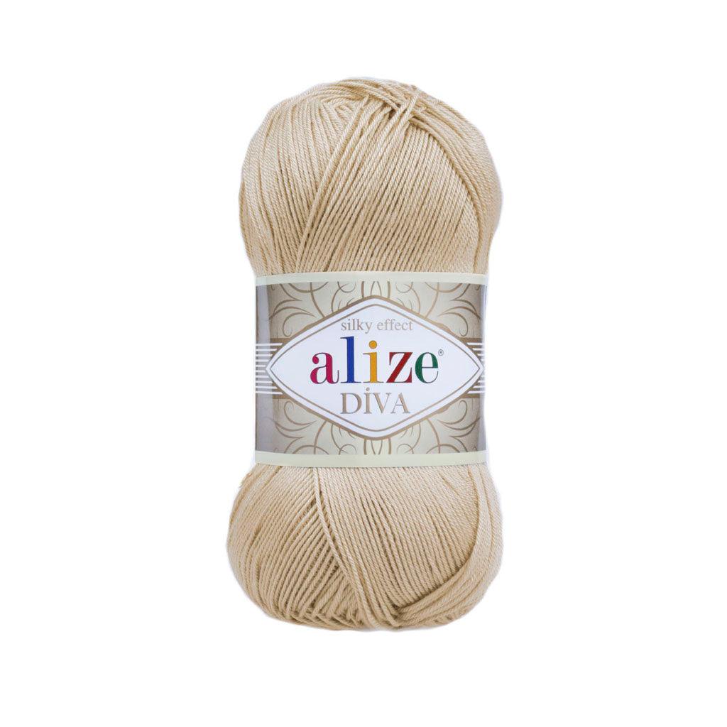 Alize - DİVA Silk Acrylic Yarn 100% Microfiber Acrylic Yarn 1 Ball skeins 100gr 383yds