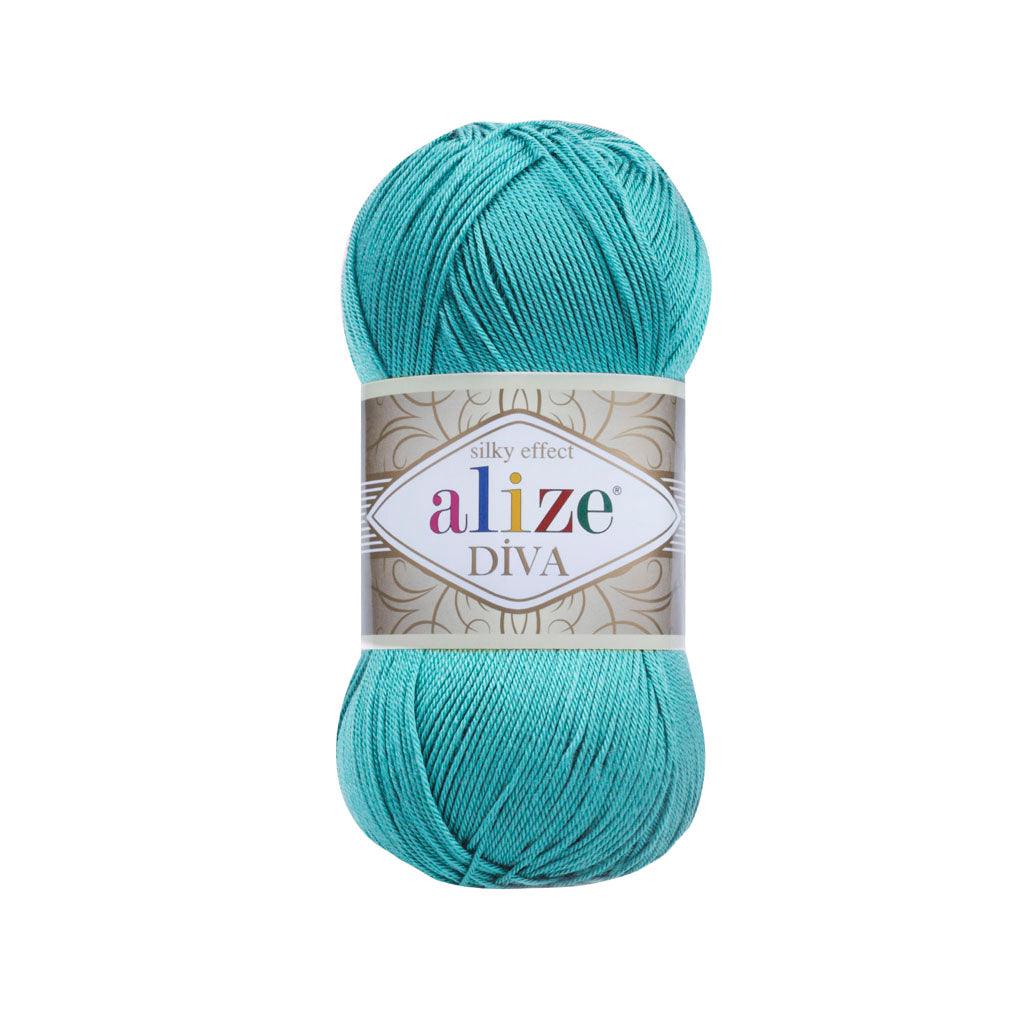 Alize - DİVA Silk Acrylic Yarn 100% Microfiber Acrylic Yarn 1 Ball skeins 100gr 383yds